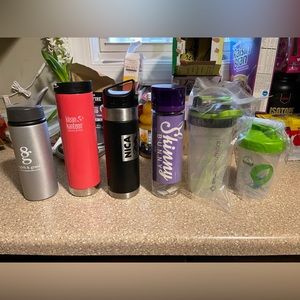 Water bottle and shaker bundle